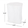 Sapphtopaz Outdoor End Table Modern Outdoor End Table Outdoor Side Table, Patio Table Small Table for Backyard, Balcony, Porch - 4 of 4