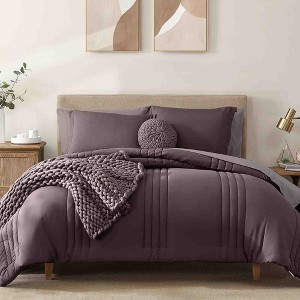 BAGOKIE 7 Pieces Bed in a Bag Comforter Set for All Season - 1 of 4