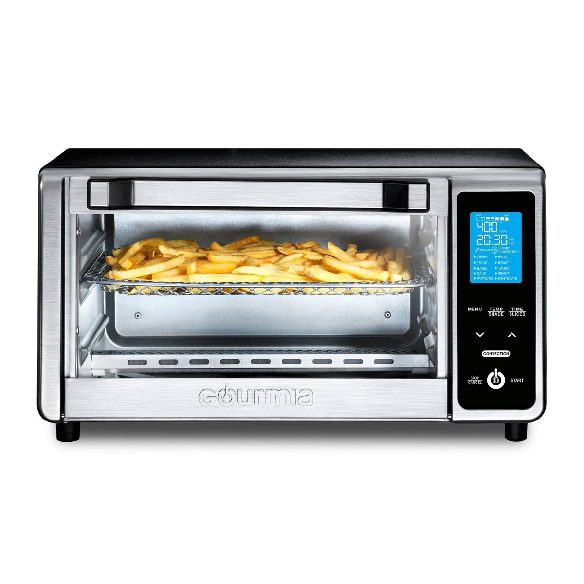Gourmia Digital 4Slice Toaster Oven Air Fryer with 11 Cooking