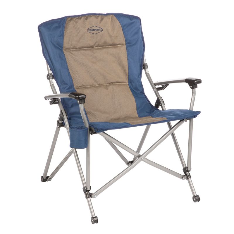 Kamp-Rite Outdoor Folding Reclining Zero Gravity Chair w/Headrest Pillow for Backyard, Camping, Tailgating, and Sports, 300 LB Capacity, 1 of 6