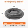 JOEJOY Round Dog Bed with Anti-Slip Bottom & Removable Cover,Rabbit Fur and Teddy Fabric with Drawstrings - 2 of 4