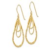 Black Bow Jewelry Triple Teardrop Dangle Earrings in 14k Yellow Gold - 2 of 4