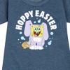 Girls' - SpongeBob SquarePants - Hoppy Easter Graphic Short Sleeve Fleece Dress - 2 of 4