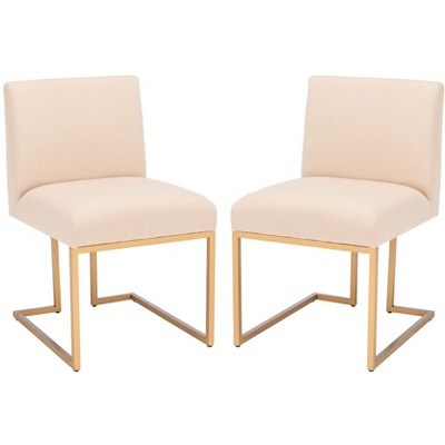 Ayanna Side Chair - ACH6206A - SET2 - Beige/Gold - Safavieh