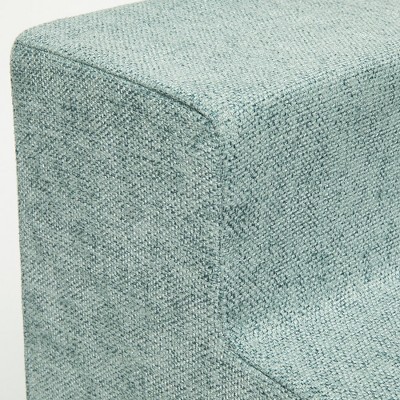 Pale Teal 3-Step Foam Pet Stairs for Small Dogs and Cats