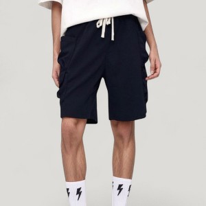 Anna-Kaci Active Men's Drawstring Waist Relaxed Fit Everyday Casual Shorts with Side Pockets - 1 of 4