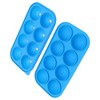 Unique Bargains Ice Tray 8-Cavity Sphere Ice Mould with Lid Round Hand Wash Only Silicone 8.86"x4.72"x1.89" 1 Pc - 3 of 3