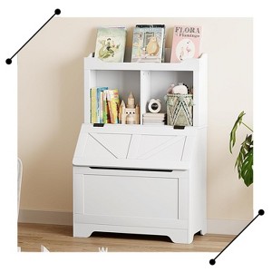 Jojoka 47.8''H Children Bookcase Children's Bookshelf w/Toy Storage Cabinet for Boys/Girls - 1 of 4
