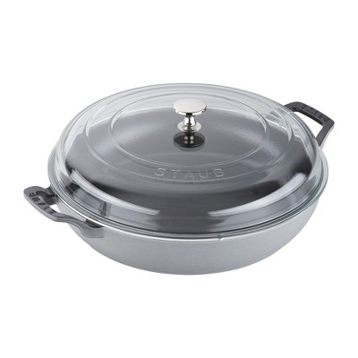 Staub Cast Iron 0.5-qt Baby Wok - Graphite Grey : Target