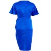 QUIZ Women's Plus Size Satin Angel Sleeve Midi Dress - 4 of 4