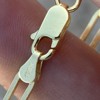 RMZ GOLD NYC 14k Gold Plated over 925 Silver Paperclip Paper Clip Bracelet 7'' 4MM - 4 of 4