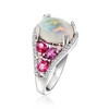 Ross-Simons Opal and 1.25 ct. t.w. Multi-Gemstone Ring in Sterling Silver - 3 of 4