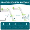 Toddler Potty Training Seat with Step Stool Ladder - Anti-Slip Pads, Adjustable Height Legs & Handles for Boys/Girls, Non-Slip Wide Step - 3 of 4