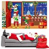 Aoibox Christmas Elves Photo Backdrop 70.8 x 43.3 Inch Polyester Banner with Hanging String for Winter Party Wall Decoration 1 Piece - 2 of 4