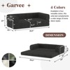 78.5" Convertible Sleeper Sofa Bed with Fixed-Shape Frame, Folding Mattress Couch, Washable Floor Sofa for Small Spaces, No Assembly Floor Couch - 2 of 4