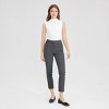Women's Mid-Rise Super Skinny Pull-On Pants - A New Day™ Black Polka Dots - 4 of 4