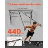 VEVOR Pull Up Bar, 50 in Width Wall Mounted Pull Ups, Depth 22" or 30" from Wall, Steel Upper Body Workout Bars, 440 lbs Weight Capacity, Black - 3 of 4