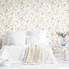RoomMates Butterfly Sketch Peel and Stick Wallpaper Pink/Gold: Removable Vinyl, Self-Adhesive, 28.2 Sq Ft Coverage - 2 of 4