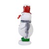 Ganz 4.75 In Vintage-Looking Snowman Figurine Christmas , Top Hat Tinsel Scarf (1PC) - 3 of 3