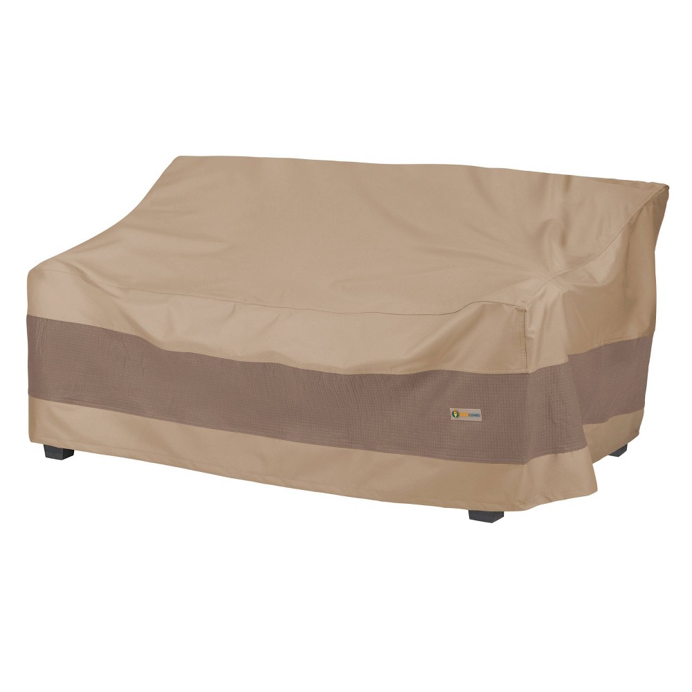 Photos - Furniture Cover Duck Covers Brown 91" Elegant Waterproof Patio Sofa Cover