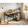 Itopfox Laptop Desk with Drawers & Power Outlet, Small Office Desk for Home, Study Table with Storage Shelves, Reversible Design for Compact Spaces - 2 of 4