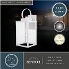 VAXCEL Medinah 1 Light Dusk to Dawn White Outdoor Wall Lantern Clear Glass - 2 of 4