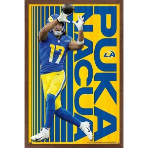 Trends International NFL Los Angeles Rams - Puka Nacua 24 Framed Wall Poster Prints - 1 of 4