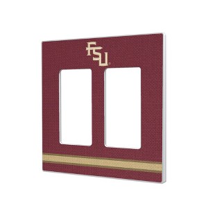 NCAA ACC Universities Stripe Hidden-Screw Light Switch Plate for Double Rocker - 1 of 4