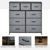 NicBex 5-Drawer Dresser with Fabric Drawers Closet Organizers and Storage with Steel Frame and Wooden Top for Bedroom, Living Room, Office - 3 of 4