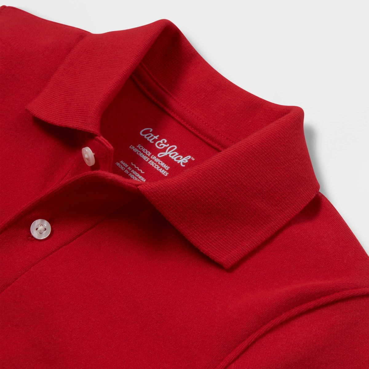 Toddler Boys' Long Sleeve Interlock Uniform Polo Shirt - Cat & Jack™ - thumbnail 6