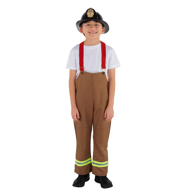 Dress Up America Fireman Costume for Kids - Role Play Firefighter Costume - Small 4-6, 3 of 6