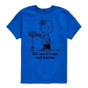 Boys' - Peanuts - Life Has Ups Downs Short Sleeve Graphic T-Shirt - 1 of 4