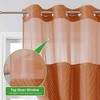 BAGOKIE 71"x74" Boho Tufted Chevron Stripes Hookless Shower Curtain, Pack of 1 - 3 of 4