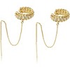 14K Gold Earrings for Women: Dainty Tassel, Drop, Hoop & Stud Earrings with Cubic Zirconia - 2 of 4