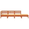 vidaXL Patio Sofa 4-Seater - Wax Brown Pine Wood Outdoor Furniture for Garden, Terrace, Deck - Modular and Comfortable Lounge Seating - 4 of 4