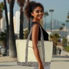 Dalix Owl Tote Shoulder Bag Natural Cotton Canvas - 4 of 4