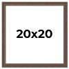 PosterPalooza | Square Elegant Brown Picture Frame - UV Acrylic, Foam Board Backing, Hanging Hardware - 2 of 4