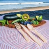 Restore Foodware AirCarbon Natural Cutlery Pack with Bag - 4pc. Plastic-free, reusable, regenerative - image 4 of 4