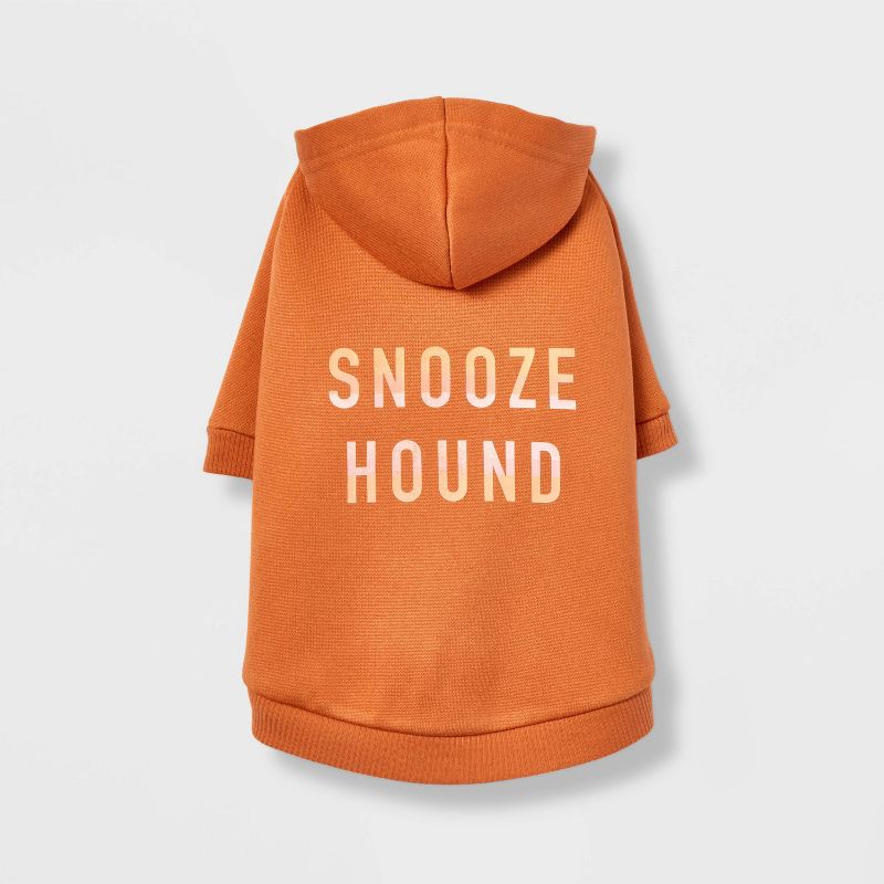 Orange Snooze Hound Dog Hoodie - Boots & Barkley™, 3 of 12