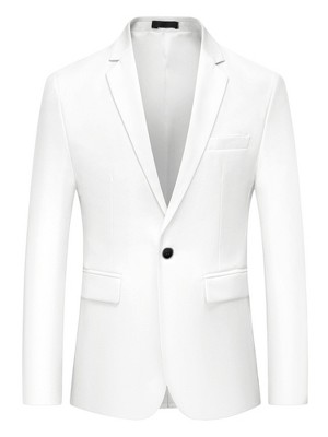 Lars Amadeus Men's Dress Slim Fit Single Breasted One Button Suit Sports Blazer