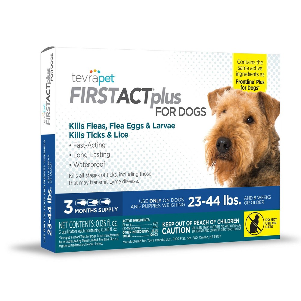 UPC 190623000133 product image for Tevra Pet FirstAct Plus Flea and Tick Treatment for Medium Dogs - 23 to 44lbs -  | upcitemdb.com