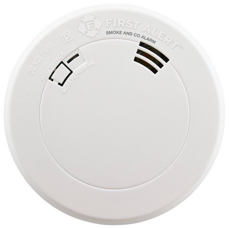 First Alert PRC700V Battery Powered Slim Smoke &#38; Carbon Monoxide Detector with Voice Location and Photoelectric Sensor, 3 of 9