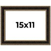 PosterPalooza | Ornate Brown Picture Frame - UV Acrylic, Backing Board, Hanging Hardware Included - 2 of 4