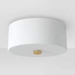 Glass Flush Mount Ceiling Light White - Threshold™