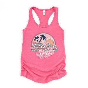 Simply Sage Market Women's Retro Aloha Graphic Racerback Tank - 1 of 3