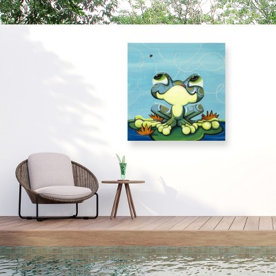 Sylvia Masek Frog's Lunch Outdoor Canvas Art