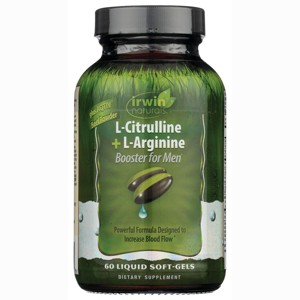Irwin Naturals L-Citrulline + L-Arginine 60 Softgels - 1 of 2