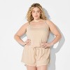 Women's Scoopneck Shell Trim Tank Top - Wild Fable™ - 2 of 4