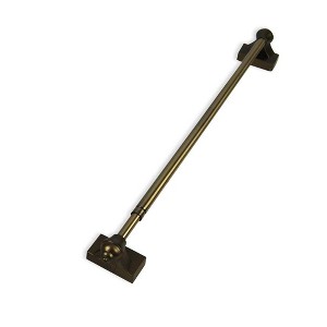 Versailles 1/2" Diameter Magnetic Curtain Rod Set - 15x28", Antique Brass - 1 of 4