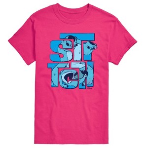 Men's - Lilo and Stitch - Stitch Stack Short Sleeve Graphic T-Shirt - 1 of 3